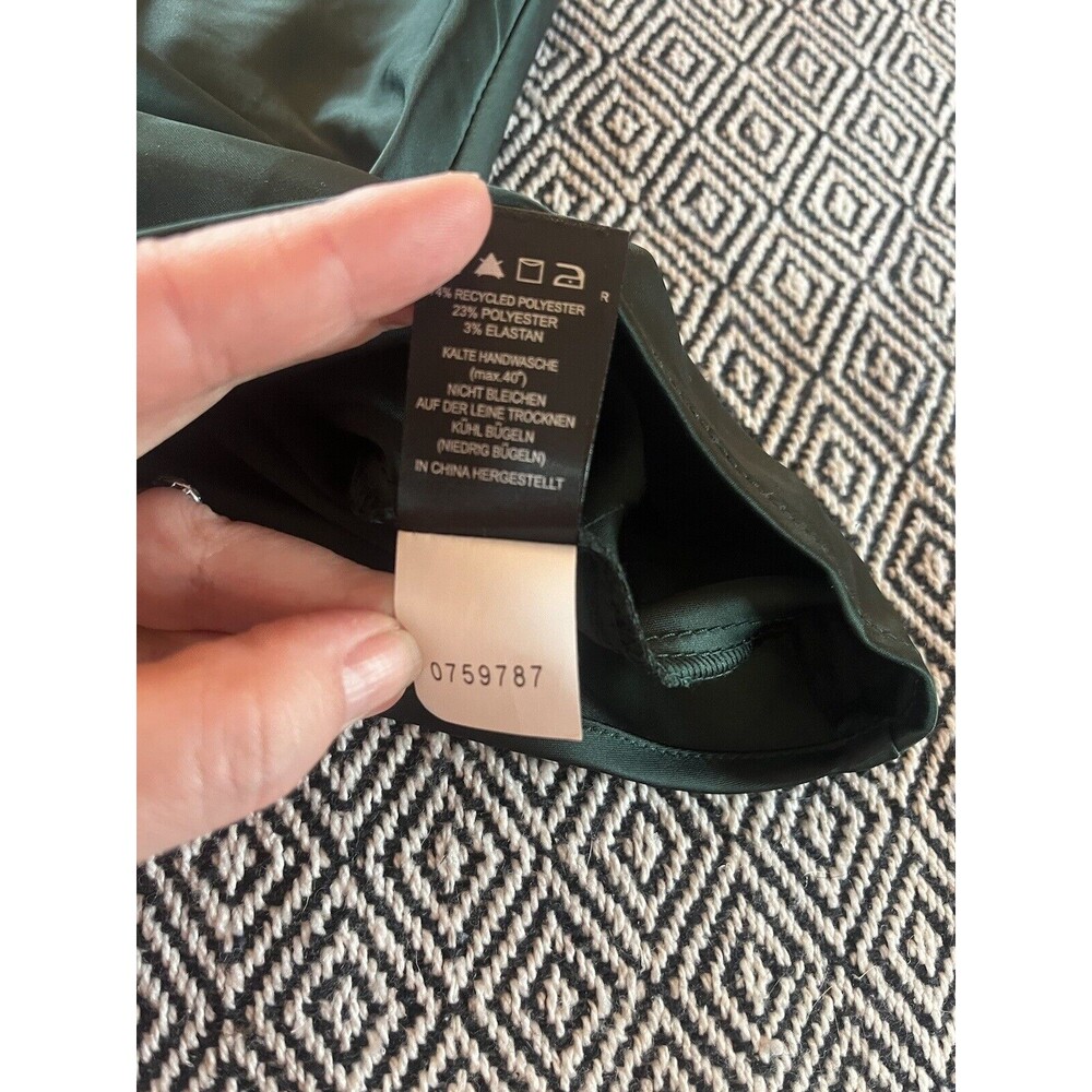 NEW! NWT HOUSE OF HARLOW Silky Cami Top Rhinestone Straps Emerald Green Size S - Picture 5 of 11